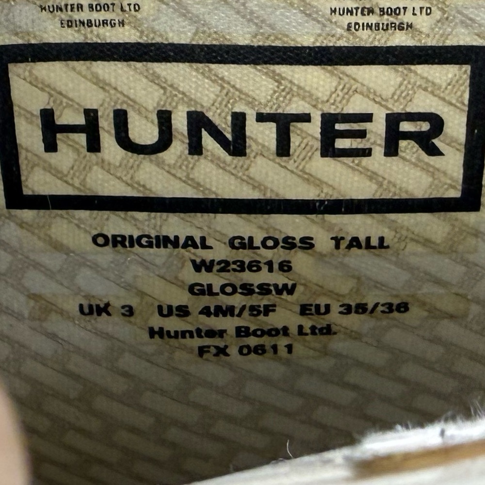Hunter Tall Gray Rain Boots - Picture 5 of 6